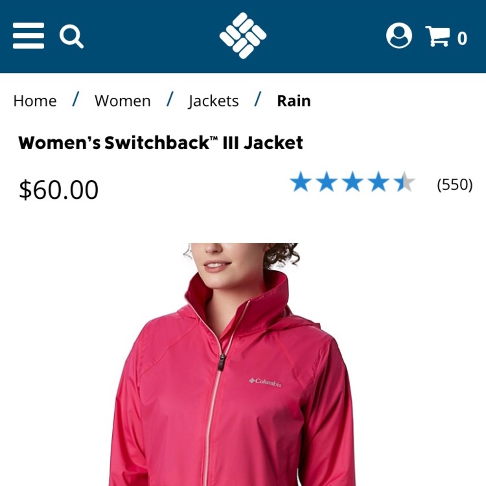 Columbia | Switchback Iii Rain Jacket! - image 5